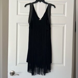NWOT Haute Hippie Fringe Mini Dress
